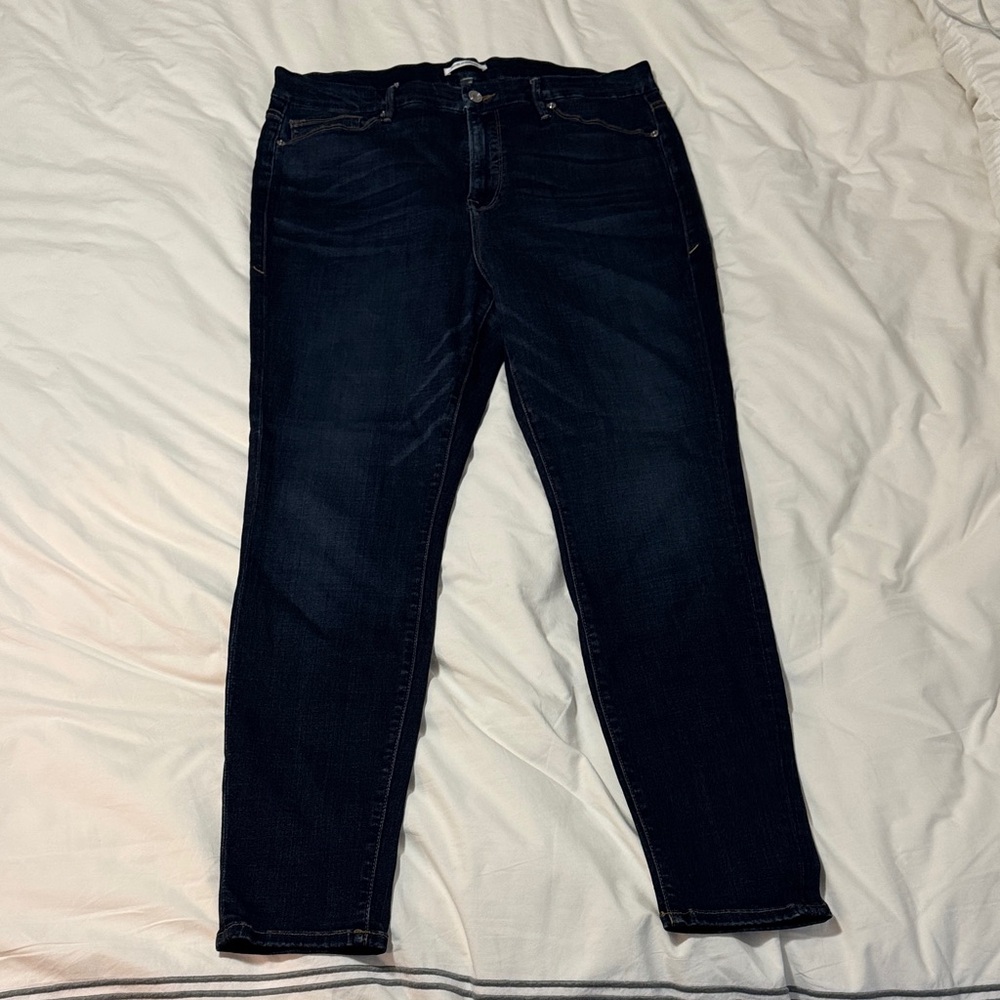 Good American skinny dark wash denim jean